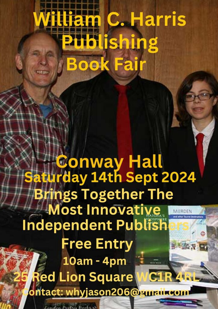Book Fair Saturday 14th Sept 2024 Conway Hall